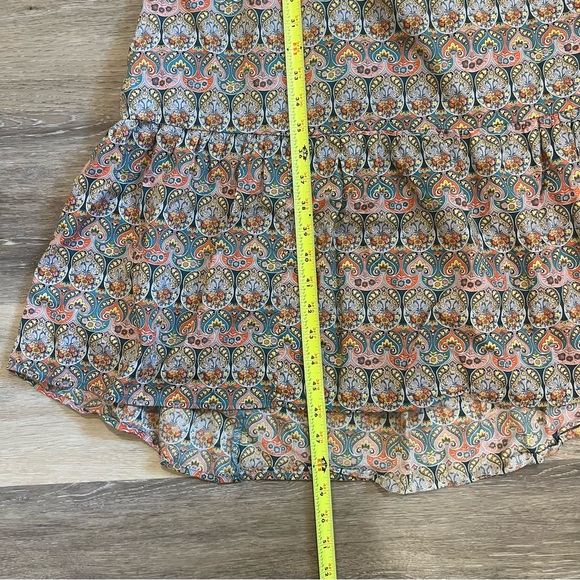 J. Crew Liberty Giorgia Duke Paisley Side Cut Out Puff Sleeve Midi Dress - 6 - Picture 11 of 16